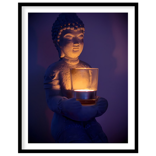 Illuminate your space with the calming presence of this beautifully crafted Buddha sculpture for loft