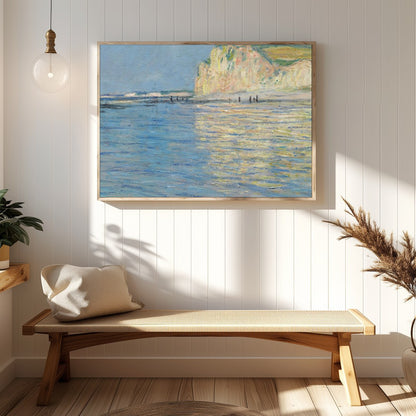Immerse yourself in the tranquility of a serene coastal landscape, where soft blue waters meet the for Hallway