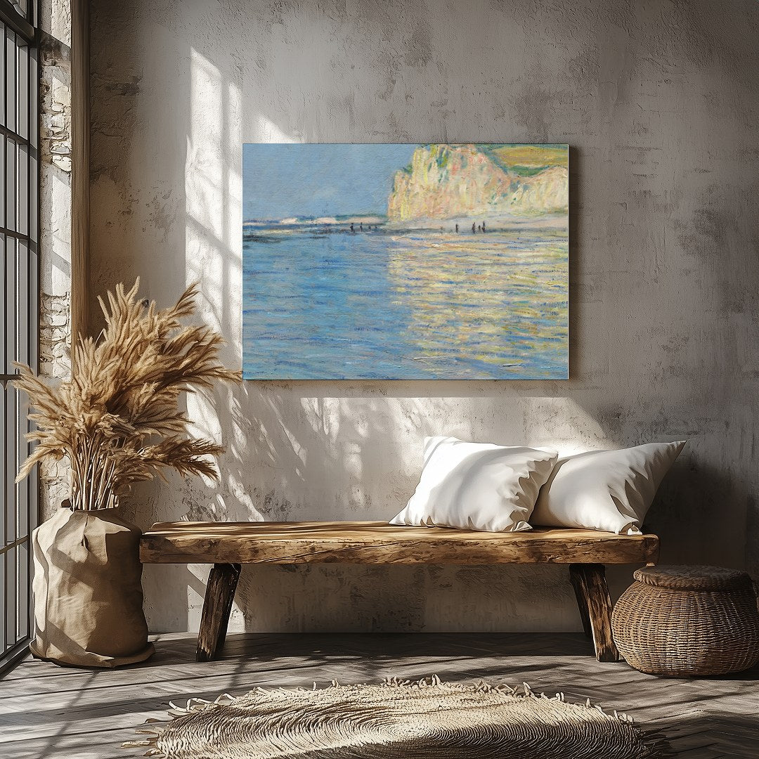 Immerse yourself in the tranquility of a serene coastal landscape, where soft blue waters meet the for Veranda