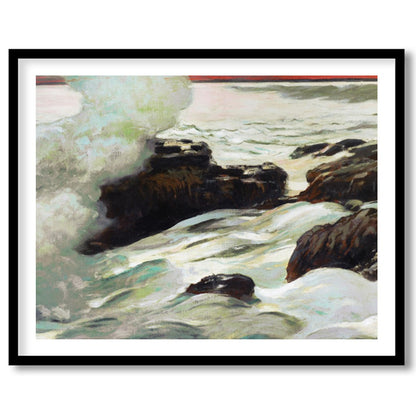 Capture the raw beauty and serene energy of the ocean with this captivating piece. The meticulous for retreat