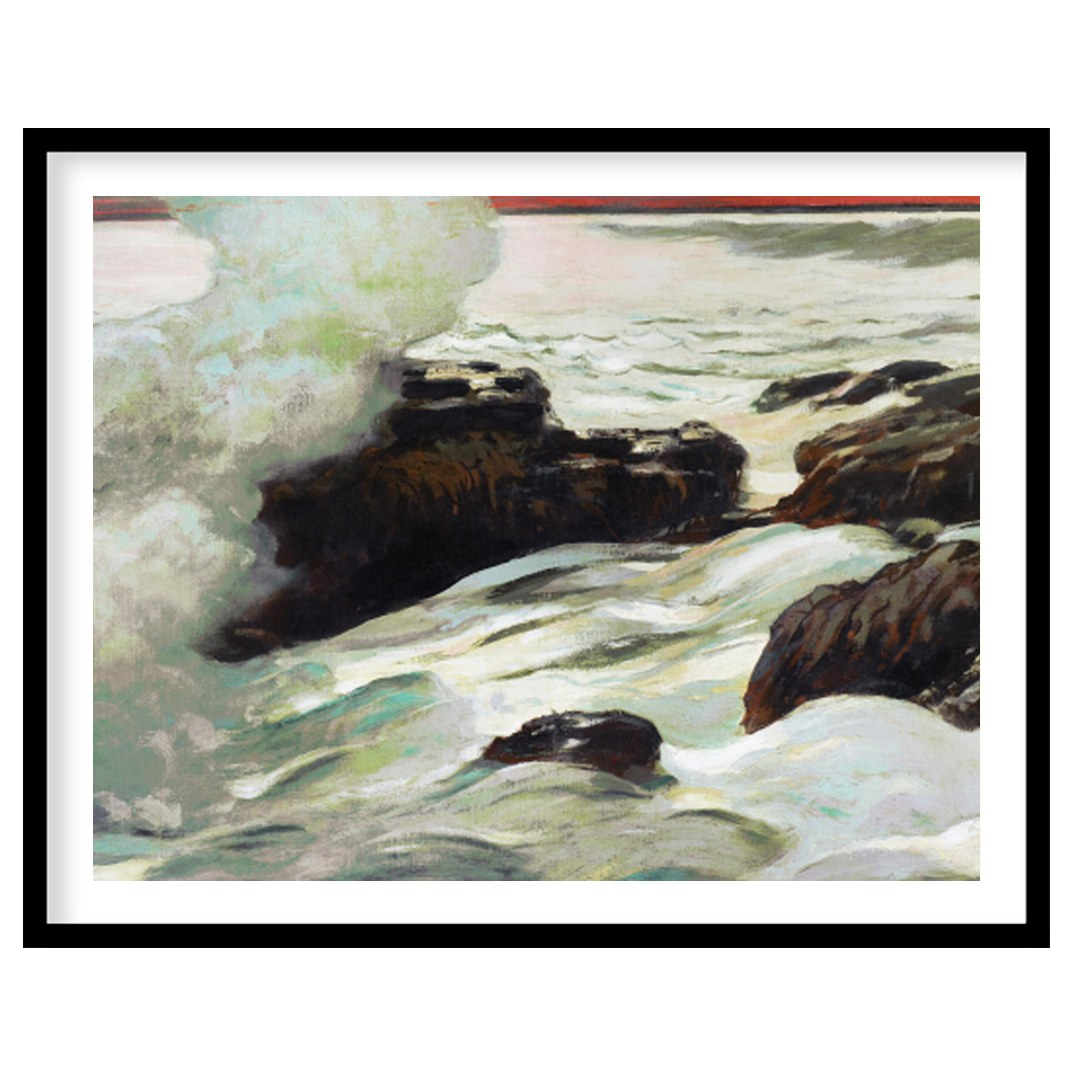Capture the raw beauty and serene energy of the ocean with this captivating piece. The meticulous for retreat