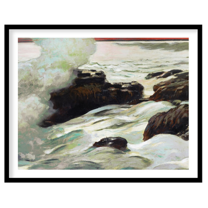 Capture the raw beauty and serene energy of the ocean with this captivating piece. The meticulous for retreat