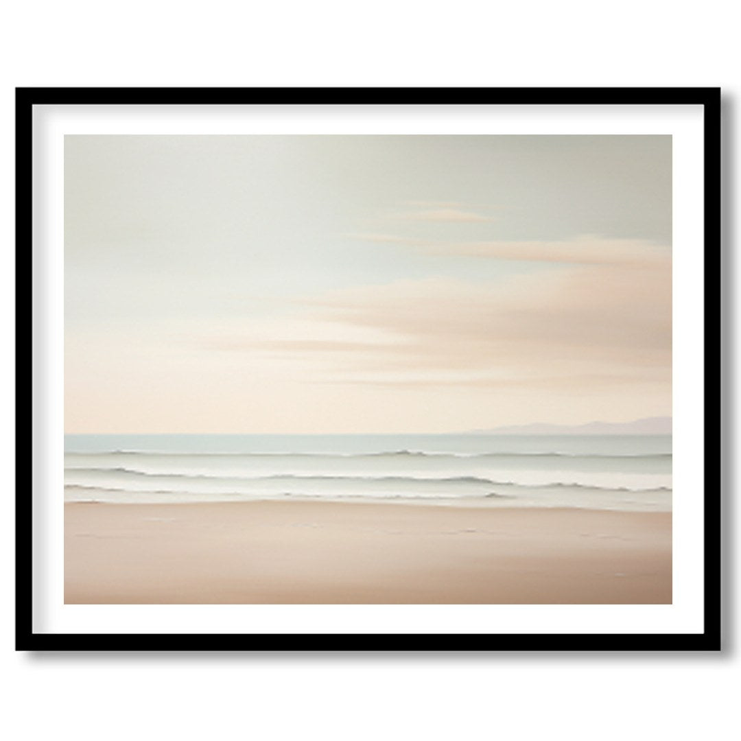 Capture the tranquility of the seaside with this breathtaking artwork, featuring gentle waves for haven