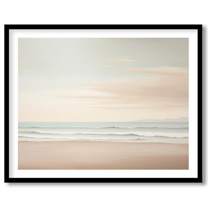 Capture the tranquility of the seaside with this breathtaking artwork, featuring gentle waves for haven
