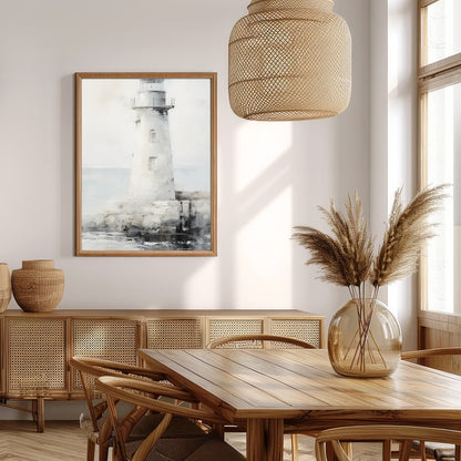 Capture the tranquil beauty of the seaside with this exquisite lighthouse artwork. The soft blend for Extra Kitchen