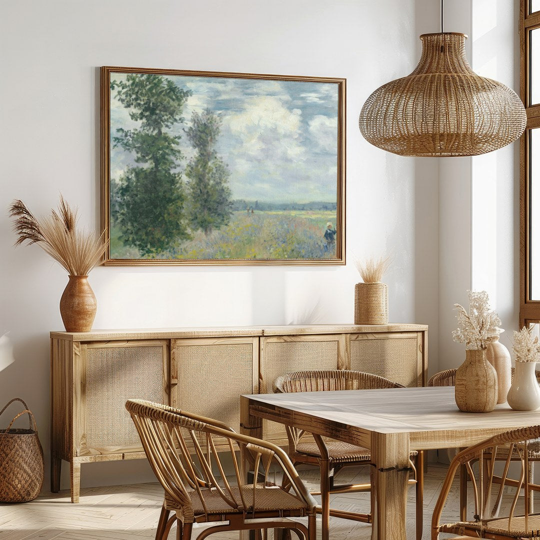 Immerse yourself in the tranquility of nature with this lush countryside landscape. The soft for Dining