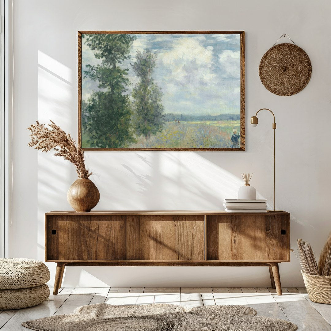 Immerse yourself in the tranquility of nature with this lush countryside landscape. The soft for Sitting Area