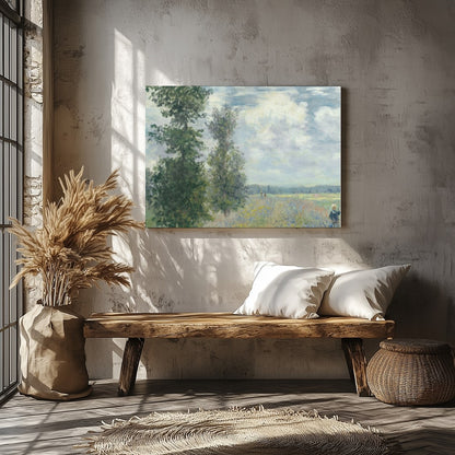 Immerse yourself in the tranquility of nature with this lush countryside landscape. The soft for Veranda