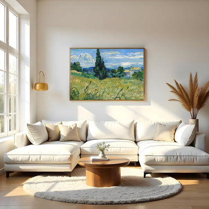 Immerse yourself in the tranquil allure of the countryside with this stunning artwork. Featuring for Living Room