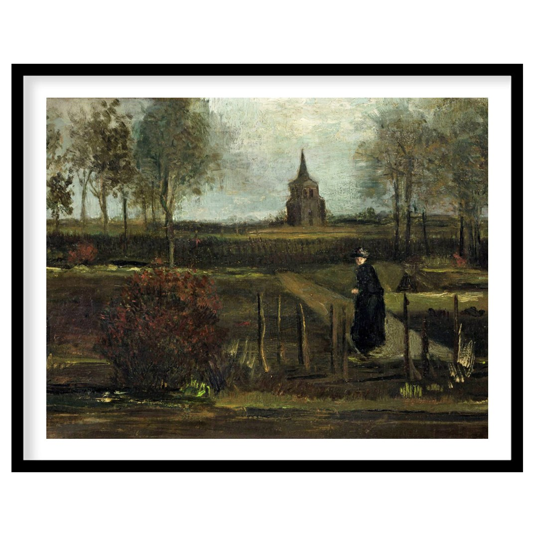 Immerse yourself in the tranquil beauty of this pastoral landscape, capturing a solitary figure for abode
