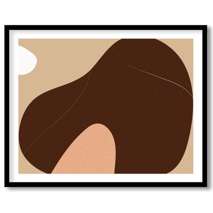 Elevate your space with this minimalist abstract artwork featuring a harmonious blend of earthy for house