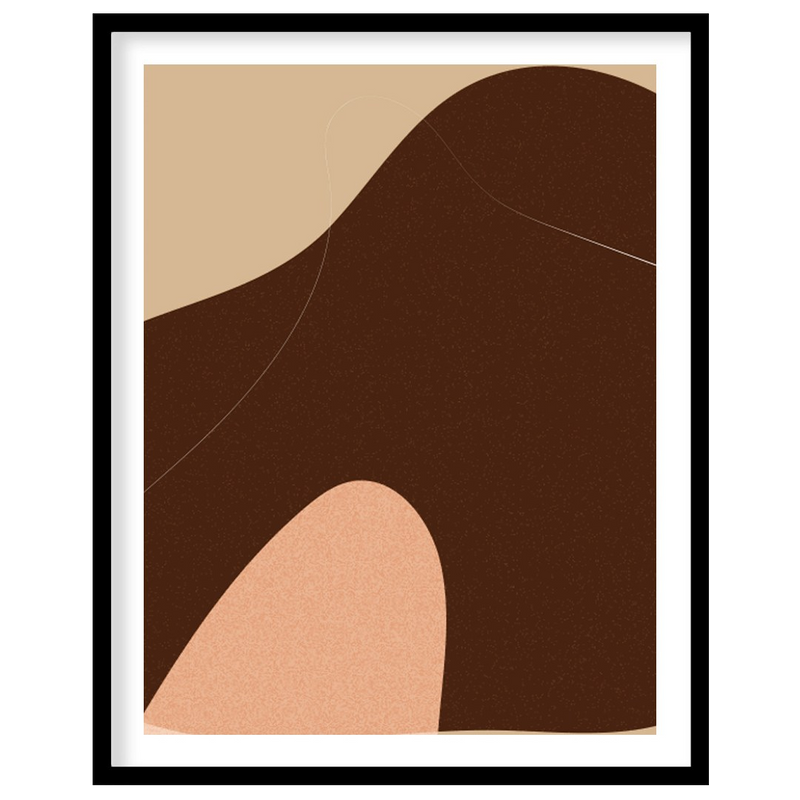 Serene Earth Tones Abstract Composition