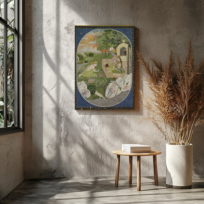 Immerse yourself in the tranquil beauty of this exquisite artwork, showcasing a harmonious for Entrance