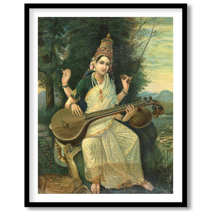 Immerse yourself in the tranquil beauty of this exquisite painting, depicting a divine goddess for home
