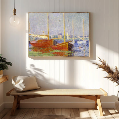 Experience tranquility and calm with this impressionistic depiction of a serene harbor scene. This for Hallway