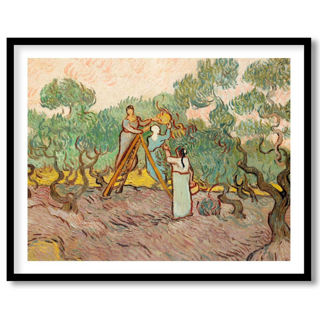Immerse yourself in the gentle beauty of this pastoral scene depicting figures amidst swirling for bedroom