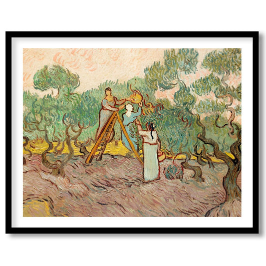 Immerse yourself in the gentle beauty of this pastoral scene depicting figures amidst swirling for bedroom