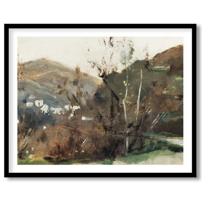 Discover tranquility with this sublime landscape art piece, capturing the earthy essence of a for place
