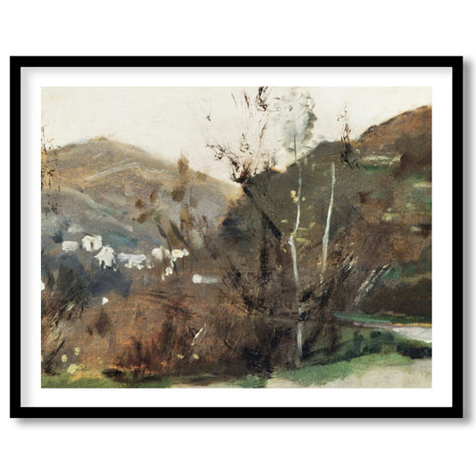 Discover tranquility with this sublime landscape art piece, capturing the earthy essence of a for place