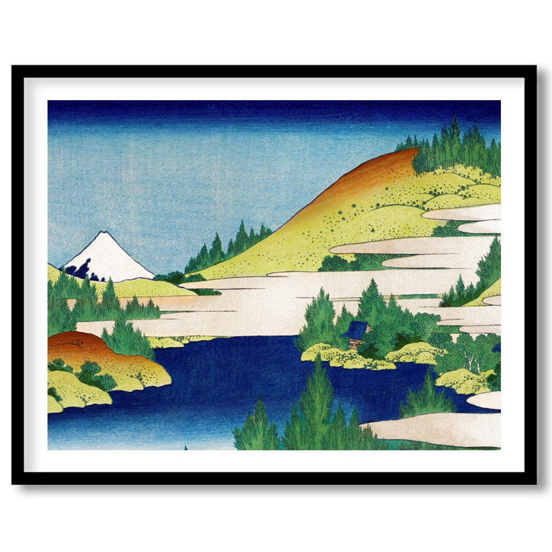 Immerse yourself in the tranquility of this exquisite landscape depicting the iconic Mount Fuji. for decor