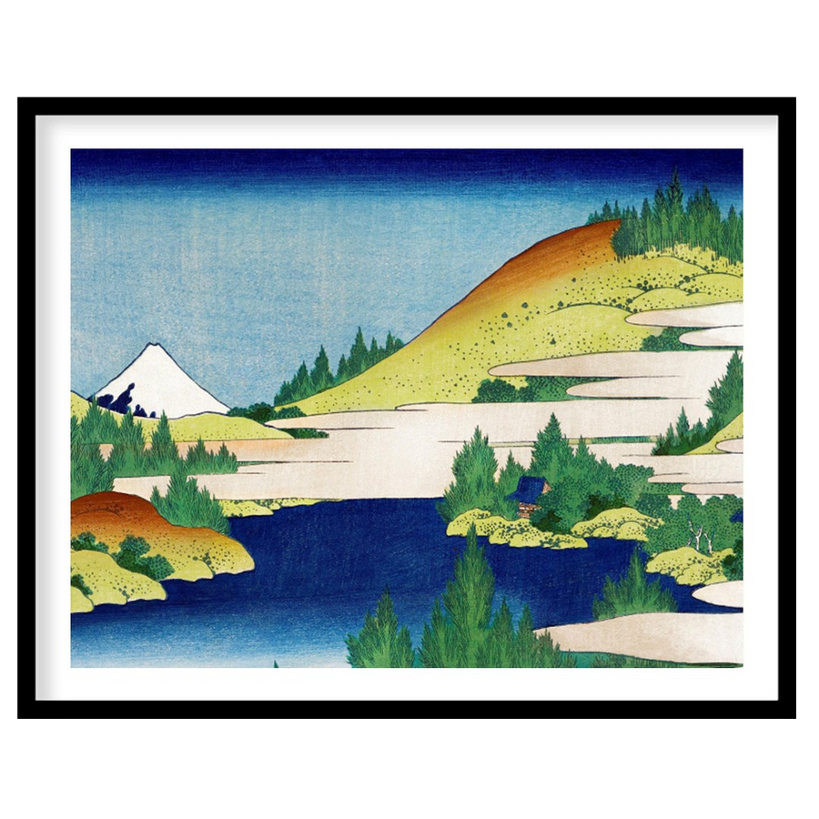 Immerse yourself in the tranquility of this exquisite landscape depicting the iconic Mount Fuji. for decor