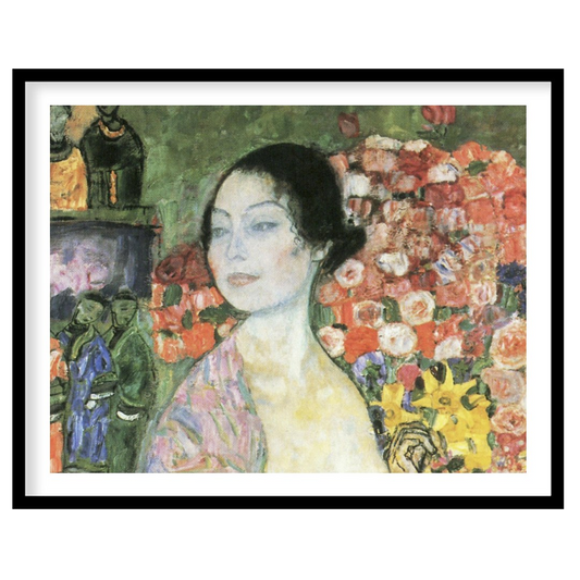 Immerse yourself in the tranquility of this stunning artwork featuring a serene woman enveloped by for decor