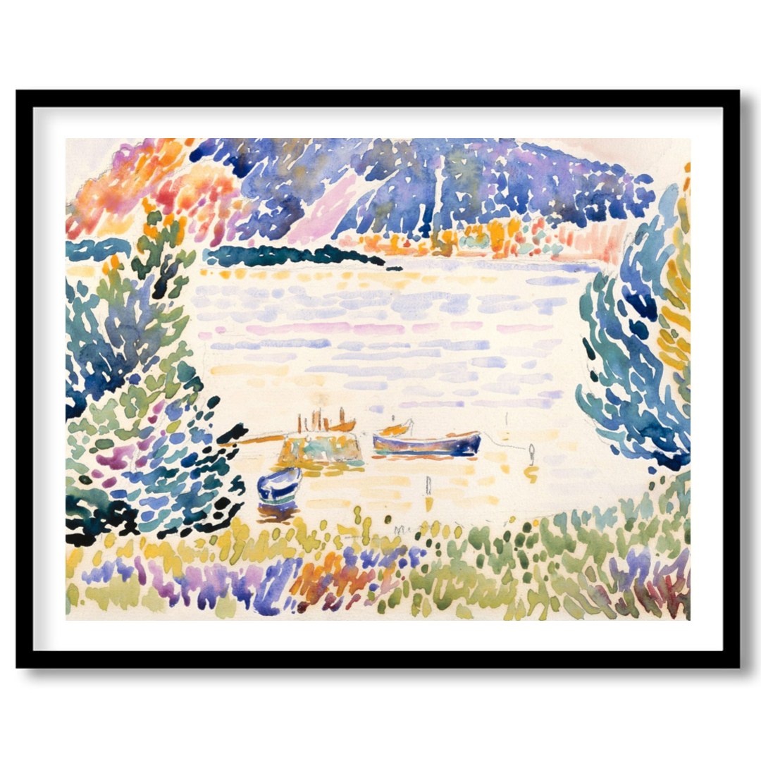 Immerse yourself in the tranquil beauty of this exquisite watercolor painting. With vibrant strokes for sweet-home