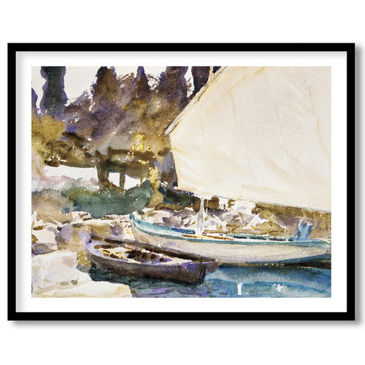 Capture the tranquility of a lakeside scene with this exquisite watercolor painting. The gentle for studio