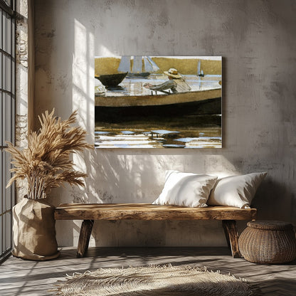 Experience the tranquil allure of 'Serene Lakeside Reflections,' capturing a timeless moment on for Veranda