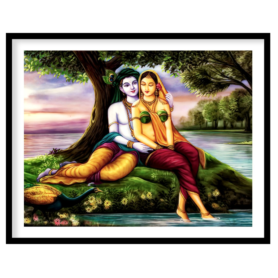 Immerse yourself in tranquility with this captivating artwork, depicting two serene figures nestled for bedroom