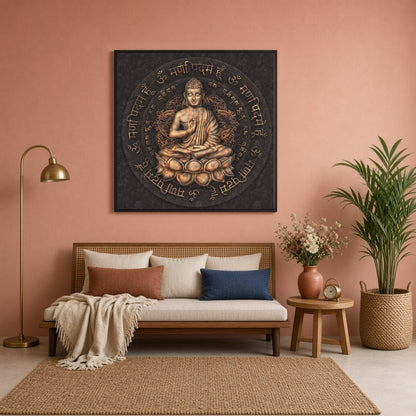 Invite tranquility into your space with this exquisite Buddha artwork, designed to enhance harmony for Sitting Lounge