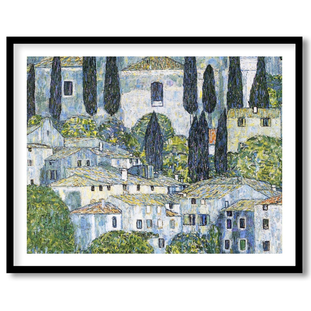 Immerse yourself in the tranquil beauty of this Mediterranean village, captured with intricate for living-space