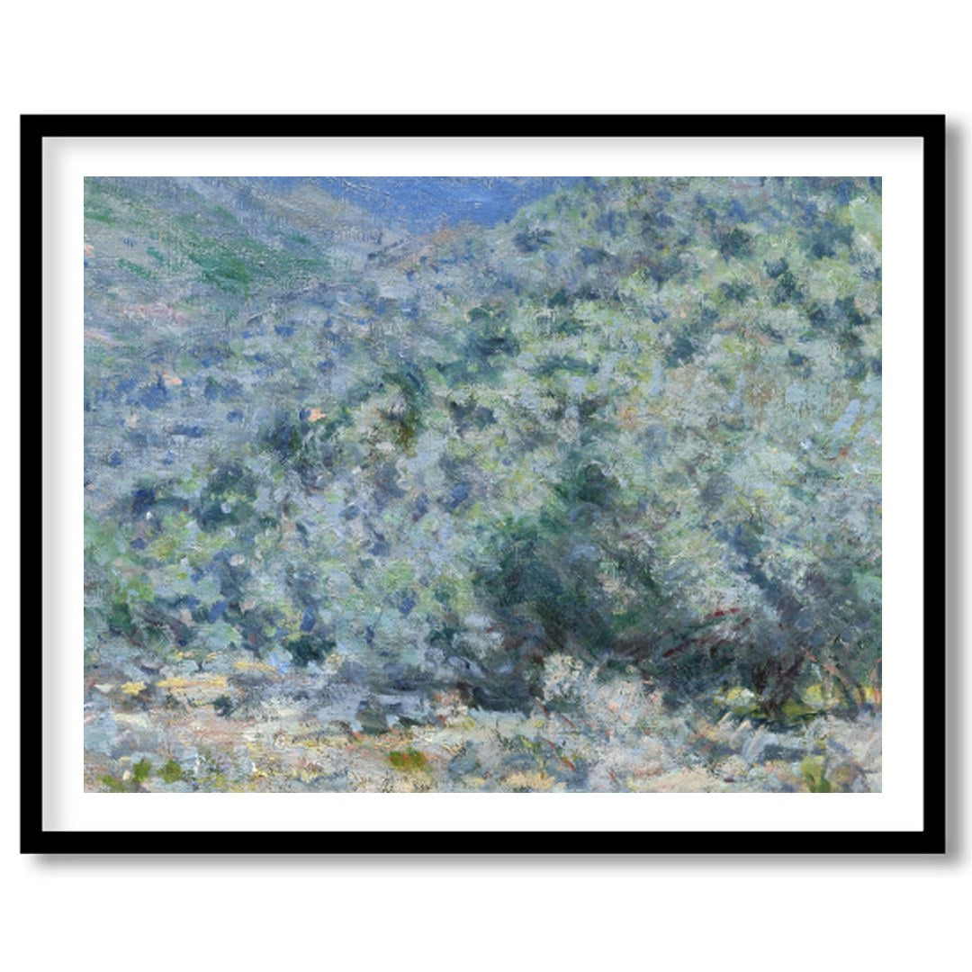 Immerse yourself in the tranquil beauty of this mountain landscape, expertly capturing the essence for decor