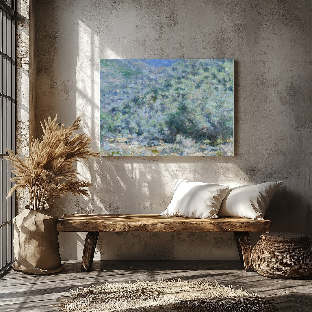 Immerse yourself in the tranquil beauty of this mountain landscape, expertly capturing the essence for Veranda