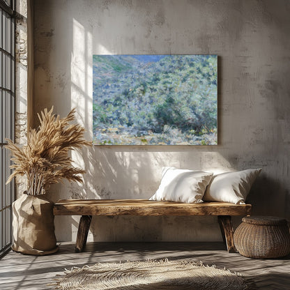 Immerse yourself in the tranquil beauty of this mountain landscape, expertly capturing the essence for Veranda