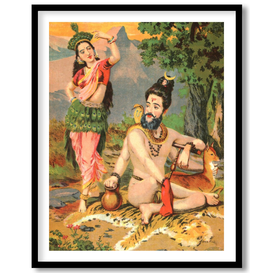 Immerse yourself in the captivating allure of this vibrant artwork showcasing a serene encounter for loft