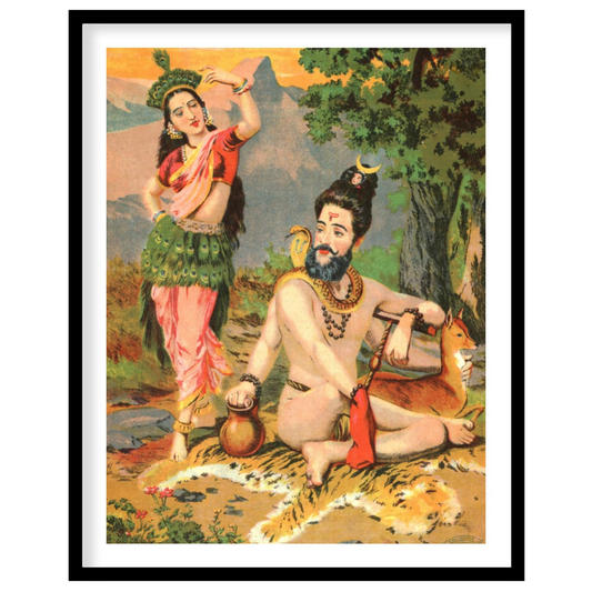 Immerse yourself in the captivating allure of this vibrant artwork showcasing a serene encounter for loft