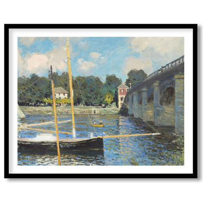 Capture the tranquility of a sunlit day by the river with this exquisite artwork, showcasing for haven