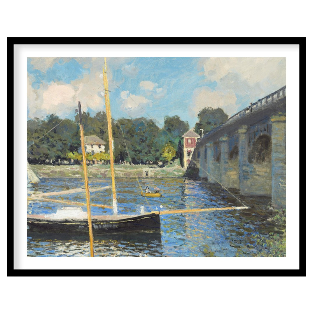 Capture the tranquility of a sunlit day by the river with this exquisite artwork, showcasing for haven