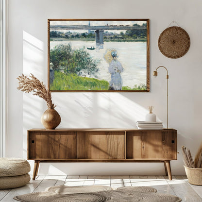 Experience the tranquility of a riverside afternoon with this captivating piece. The gentle for Sitting Area