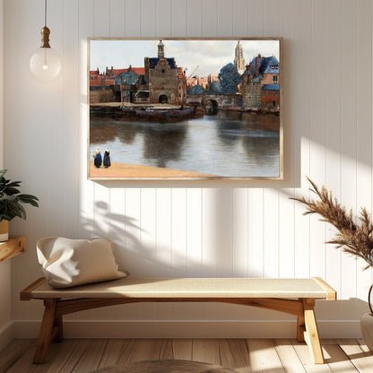 Capture the tranquility of a bygone era with this captivating riverside scene. The subtle interplay for Hallway