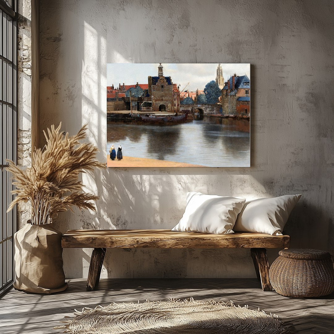 Capture the tranquility of a bygone era with this captivating riverside scene. The subtle interplay for Veranda