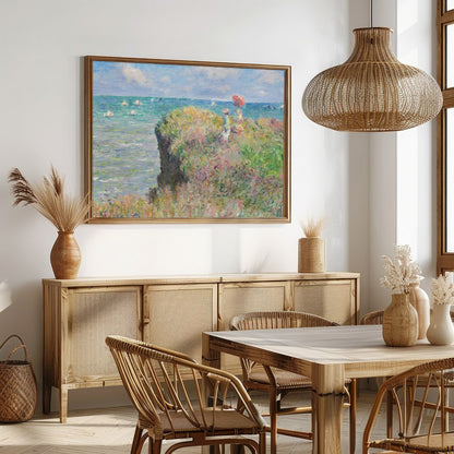 Immerse yourself in the tranquil beauty of this impressionist seaside landscape. With vibrant for Dining