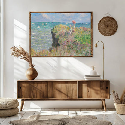 Immerse yourself in the tranquil beauty of this impressionist seaside landscape. With vibrant for Sitting Area
