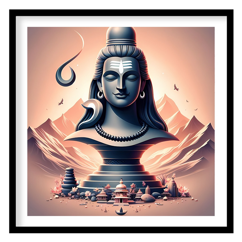 Serene Shiva in Mountain Splendor