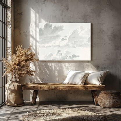 Elevate your space with the 'Serene Sky Sketch,' a soothing wall art piece that captures the for Veranda