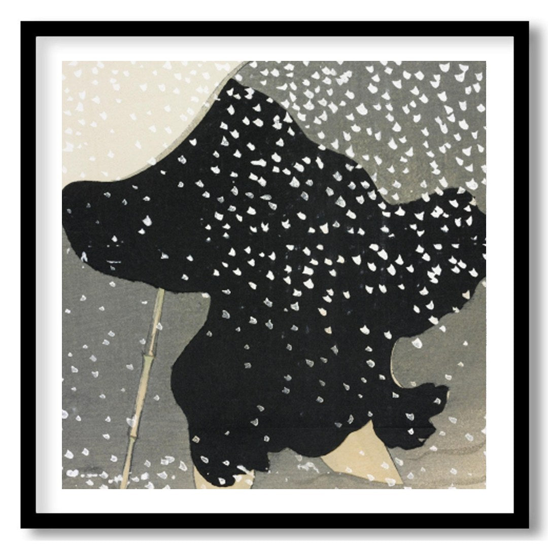 Step into a world of quiet elegance with 'Serene Snowfall: Monochrome Reverie.' This captivating for retreat