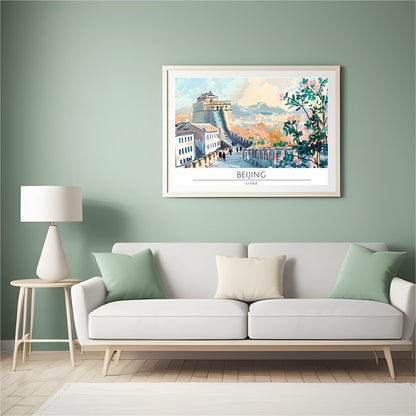 Capture the tranquil beauty of a walk along the Great Wall with this stunning piece showcasing for Hall