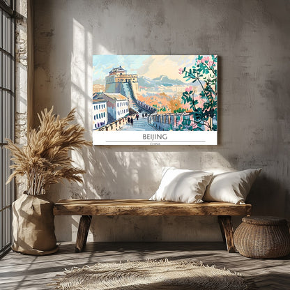 Capture the tranquil beauty of a walk along the Great Wall with this stunning piece showcasing for Veranda