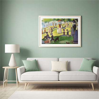 Experience a timeless leisure moment with this captivating artwork depicting a tranquil afternoon for Hall